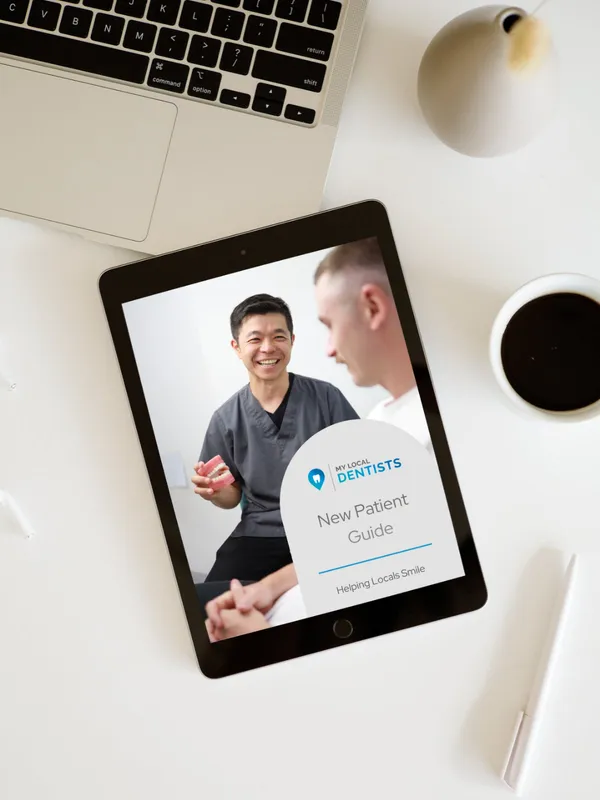 New Patient Guide downloading onto a mobile phone